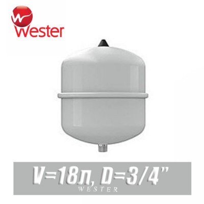 Расширительный бак для ГВС Wester 18 л (WDV18)