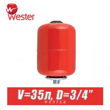 Расширительный бак для отопления Wester 35 л (WRV35)