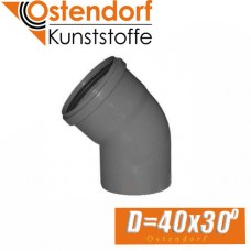 Угол канализационный Ostendorf D40 x 30 град