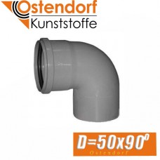 Угол канализационный Ostendorf D50x90 град.
