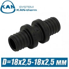 Соединитель KAN-therm Push PPSU D=18x2,5-18x2,5 мм