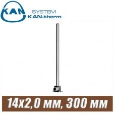 Трубка хром KAN-therm Push Cu15-14x2,0 мм, 300 мм