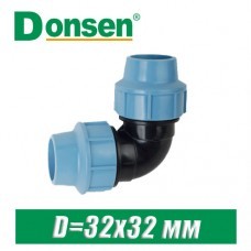 Угол ПЭ Donsen D=32x32 мм